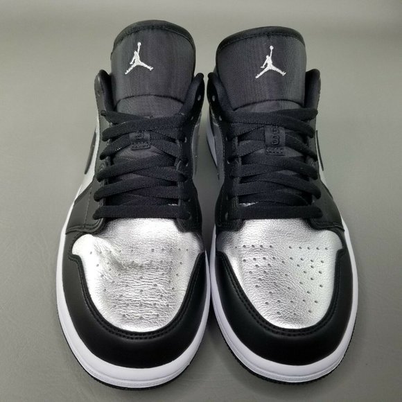 Nike Air Jordan 1 Low SE Silver Toe Shoes Women 11 - Picture 3 of 7